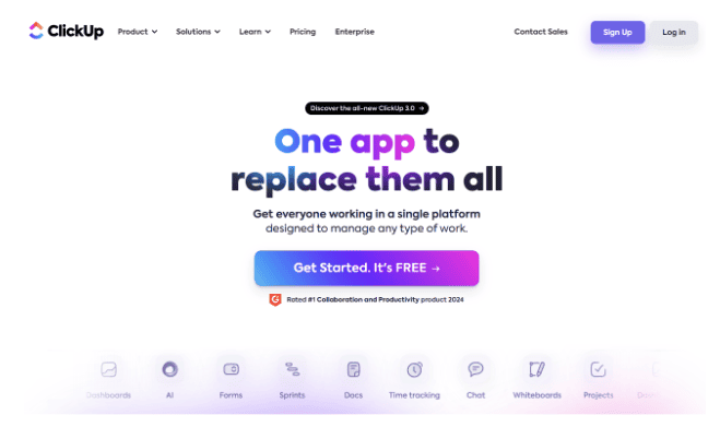 ClickUp: One app to replace them all